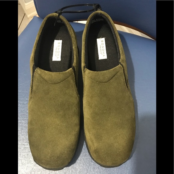 Sonoma Life + Style leather suede slip-on clogs - Picture 2 of 14